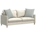 vidaXL Coussins de canapé 2 Pièces Gris clair 60 x 60 cm