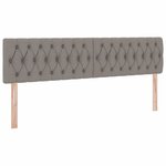 vidaXL Lit avec rangement et matelas Taupe 160 x 200 cm Velours