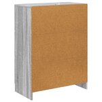 vidaXL Armoire à tiroirs Sonoma gris 66 x 34 5 x 87 cm