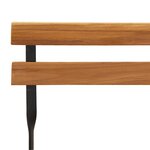 vidaXL Chaises de bistrot pliantes lot de 6 Bois de teck solide acier