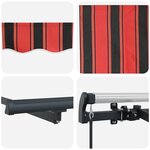 vidaXL Auvent Rétractable Multicolore 250 x 200 cm