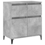 vidaXL Buffet Gris béton 60x35x70 cm Bois d'ingénierie