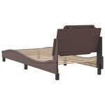 vidaXL Cadre de lit sans matelas Zadar marron 80x200 cm similicuir