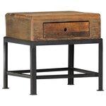 vidaXL Table de chevet 40 x 35 x 40 cm bois de récupération massif