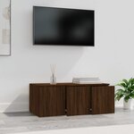 vidaXL Meuble TV Chêne marron 80x34x30 cm Bois d'ingénierie