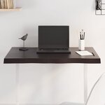 vidaXL Dessus de table bois massif traité bordure assortie