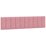 vidaXL Cadre de lit avec lumières LED rose 200x200 cm velours