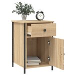 vidaXL Tables de chevet 2Pièces chêne sonoma 40x42x60cm bois d'ingénierie