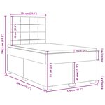 vidaXL Sommier à lattes de lit avec matelas Marron foncé 120x200 cm