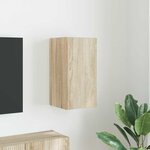 vidaXL Meuble TV mural Sonoma 30 x 31 x 60 cm Bois d'ingénierie