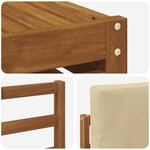 vidaXL Ensemble de canapé d'angle avec coussin 7 Pièces Naturel et Beige
