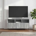 vidaXL Meuble TV Sonoma gris 102 x 34 5 x 50 cm Bois d'ingénierie