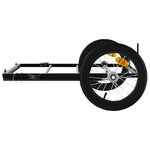 vidaXL Remorque de vélo noir 126x63x34 cm fer