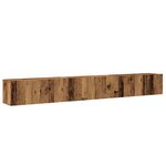 vidaXL Ensemble de meuble TV mural 3 Pièces vieux bois bois d'ingénierie