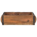 vidaXL Plateau Marron 29 x 31 x 10 cm Bois Recyclé Solide