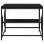 vidaXL Table basse Chêne noir 51 x 50 x 40 cm