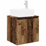 vidaXL Vanité de lavabo mural Bois ancien 53 x 35 x 63 cm