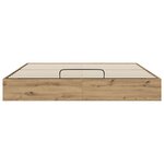 vidaXL Cadre de lit ottoman Chêne artisan 193 x 120 x 25 cm