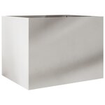 vidaXL Jardinière argenté 62x47x46 cm acier inoxydable