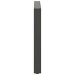 vidaXL Pieds de table à manger Anthracite 2 pièces 80 x (72-73) cm Acier
