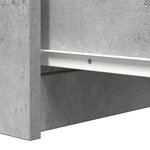 vidaXL Buffet avec tiroirs gris béton 37 5x35x99 cm bois d'ingénierie