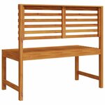 vidaXL Banc de jardin Marron 100 x 50 x 91cm Bois d'acacia massif