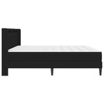 vidaXL Cadre de lit avec matelas 180 x 200 cm Noir