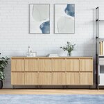 vidaXL Buffets 3 Pièces Chêne sonoma Bois d'ingénierie