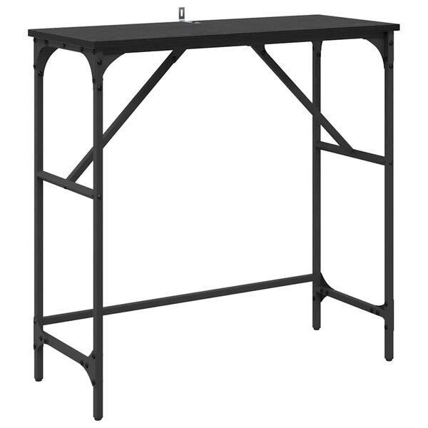 vidaXL Table console Chêne noir 75 x 32 x 75 cm Bois d'ingénierie