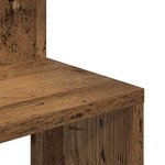 vidaXL Étagère d'angle murale vieux bois 32x32x127 5cm bois ingénierie