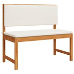 vidaXL Ensemble de banc de jardin 3 Pièces Marron Bois d'acacia massif