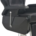 vidaXL Chaise de barbier Noir 72x68x98 cm Similicuir