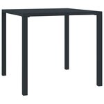 vidaXL Chaises d'extérieur lot de 4 design maillé acier anthracite