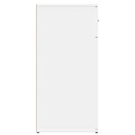 vidaXL Buffets 2 Pièces blanc 79x38x80 cm bois d’ingénierie