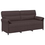 vidaXL Canapé 100  polyester  cadre en métal  MDF  Contreplaqué