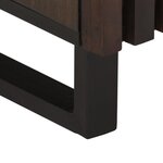 vidaXL Table de chevet 40x34x46 cm bois de manguier massif