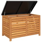 vidaXL Boîte de rangement de jardin 90x48x55 cm bois massif d'acacia