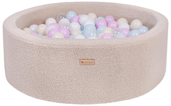Piscine à balles en boucle + 300 balles  cappuccino