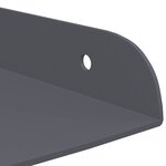 vidaXL Étagère Flottante d'Angle 4 pc Anthracite 30 x 30 x 2 cm