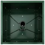 vidaXL Base de parasol avec jardinière Vert 45 x 45 x 45 cm Acier