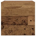 vidaXL Meuble TV mural 2 Pièces vieux bois 30 5x30x30 cm