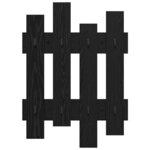 vidaXL Porte-manteau mural Chêne noir 60 x 3 x 82 cm Bois d'ingénierie