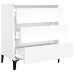 vidaXL Buffet Blanc 60x35x70 cm Bois d'ingénierie