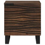 vidaXL Cabinet de chevet Noyer 40 x 33 x 46 cm Bois d'acacia massif