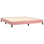 VidaXL Cadre de lit sans matelas rose 180x200 cm velours