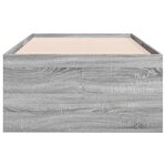 vidaXL Lit de jour et tiroirs sonoma gris 90x190 cm bois d'ingénierie