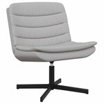 vidaXL Chaise pivotante Gris nuage 63 x 75 x 76 cm tissu
