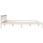 vidaXL Cadre de lit extra long sans matelas 180x210 cm bois massif pin