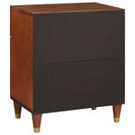 vidaXL Tables de chevet 50 x 33 x 60 cm Bois de mangue massif