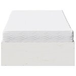 vidaXL Lit de jour avec matelas blanc 90x190 cm bois de pin massif